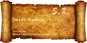 Smidt Kadosa névjegykártya